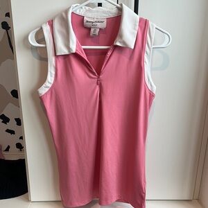 Tommy Bahama Pink Sleeveless Golf Top